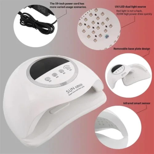 Επαγγελματική λάμπα UV/LED Sun X20 MAX 1+1 ΔΩΡΟ με Ροζ Led