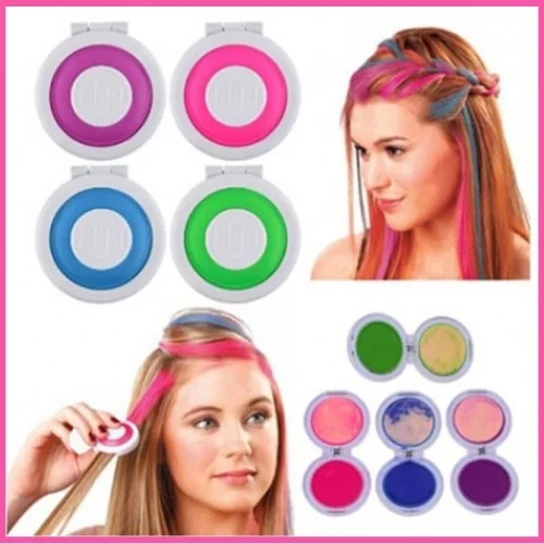 Κιμωλίες Μαλλιών Hot Huez Hair Chalk - Σετ 4 χρωμάτων