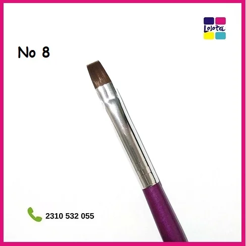 Πινέλα Νυχιών Νο 8 και Νο 10 για Gel - AcrylicGel