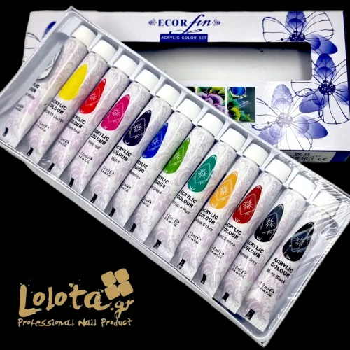 Acrylic Color Set EcorFin set 12x12ml