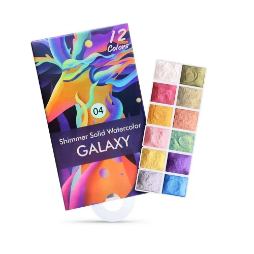 Shimmer Solid Watercolour Galaxy 04