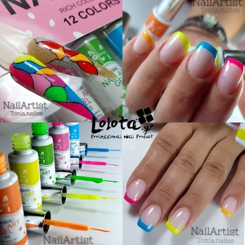 Nail Art Gel 12 Colors Liner Mobray