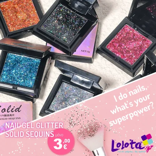 Nail Gel Glitter Solid Sequins