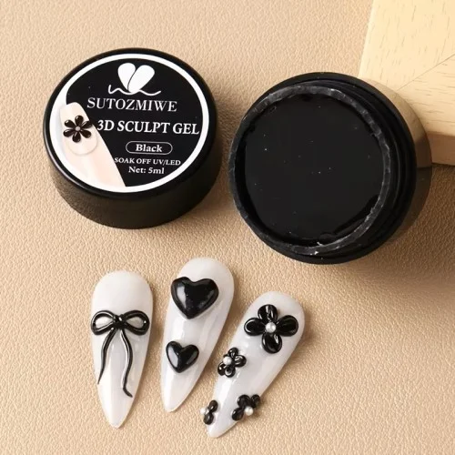 Plasteline Carving 3D Gel Black 5ml