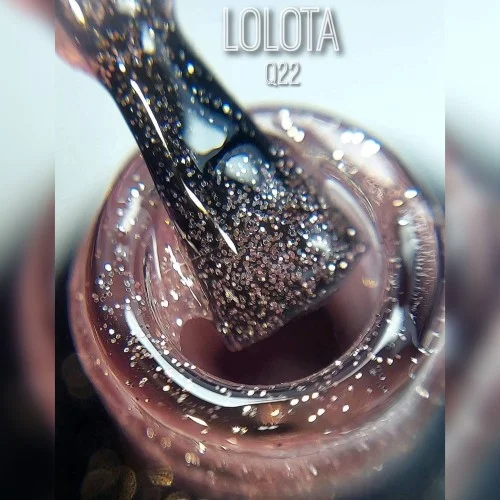 Ημιμόνιμο Glitter Επαγγελματικό Βερνίκι Lolota 15ml Q22