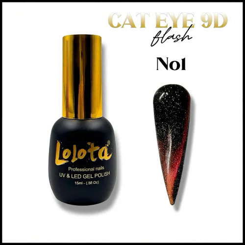 Cat eye 9D Flash Lolota 15ml Νο1