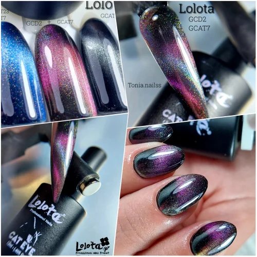 Cat eye Glass Rainbow Flash Lolota 12ml 