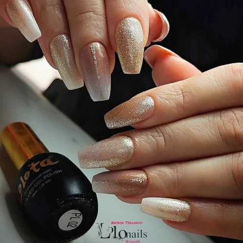 Ημιμόνιμο Glitter Επαγγελματικό Βερνίκι Lolota 15ml PL02