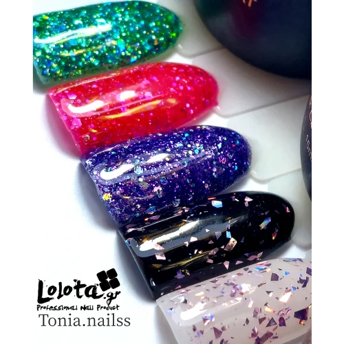 Ημιμόνιμο Glitter Επαγγελματικό Βερνίκι Lolota 15ml GT27