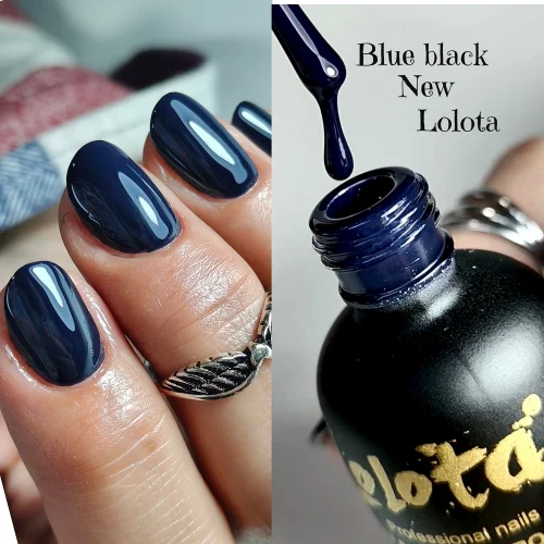 Ημιμόνιμο Επαγγελματικό Βερνίκι Lolota 15ml Blue Black