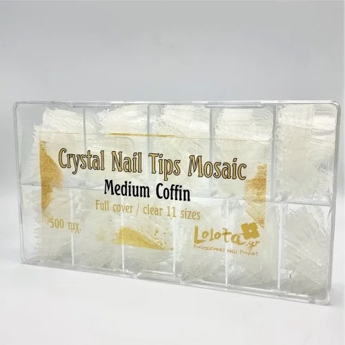 Crystal Nail Tips Mosaic fool cover 500τεμ.