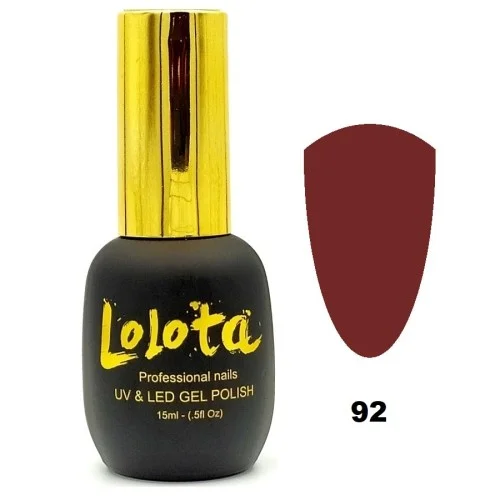 Ημιμόνιμο Επαγγελματικό Βερνίκι Lolota 15ml No92