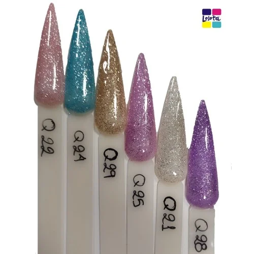 Ημιμόνιμο Glitter Επαγγελματικό Βερνίκι Lolota 15ml Q26