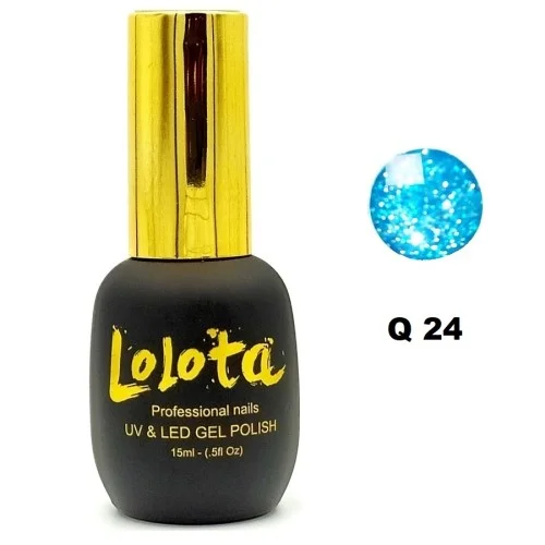 Ημιμόνιμο Glitter Επαγγελματικό Βερνίκι Lolota 15ml Q24