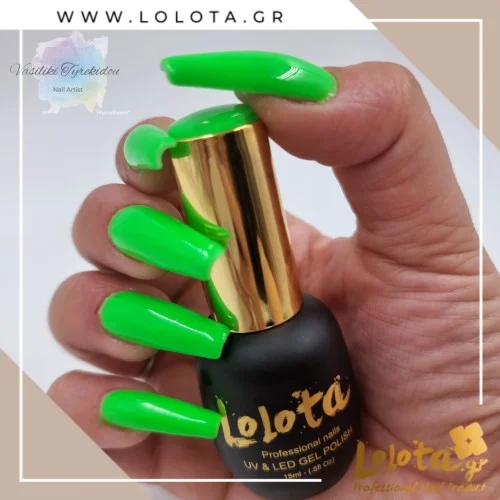 Ημιμόνιμα Επαγγελματικά Βερνίκια Neon Black Light Lolota 15ml 