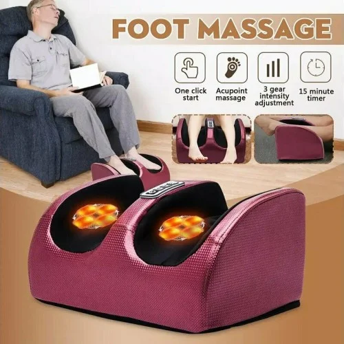 Health Electric Foot Massager Συσκευή Μασάζ Shiatsu για τα Πόδια με Υπέρυθρη Θερμότητα
