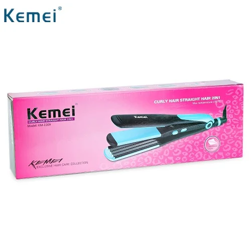 Μασιά για Ίσια ή Κυματιστά Μαλλιά 2 σε 1 KEMEI KM-2209 ( Τοστιέρα )
