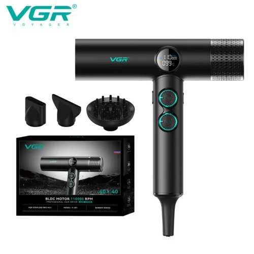 Επαγγελματικό πιστολάκι μαλλιών VGR V-401 με οθόνη LED