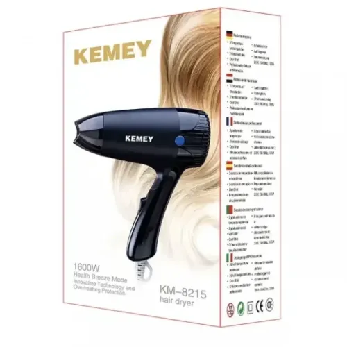 Kemei Πιστολάκι Μαλλιών Ταξιδίου 1600W KM-8215 