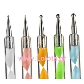 Εργαλεία για Σχέδια Νυχιών Σετ 5 τεμ. Dotting Nail Tool