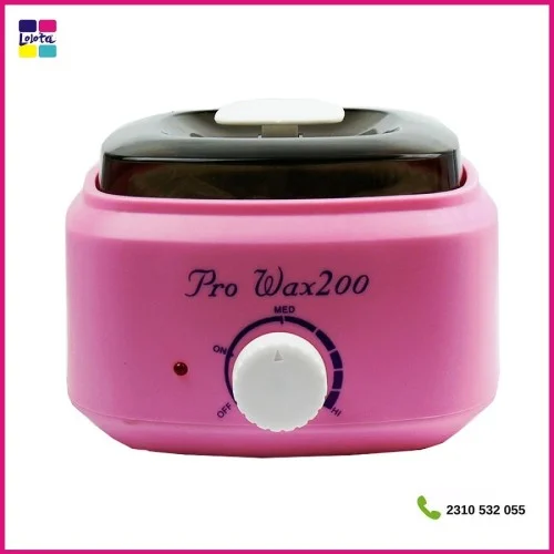 Κεριέρα Αποτρίχωσης Pro Wax 200 για βάζο 400ml με 3 Κεριά  100γρ. και 10 Σπάτουλες