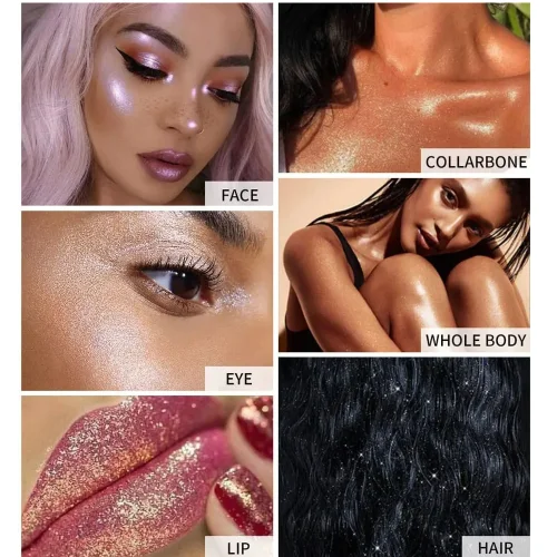 Face & Body Glitter Highlighter Powder