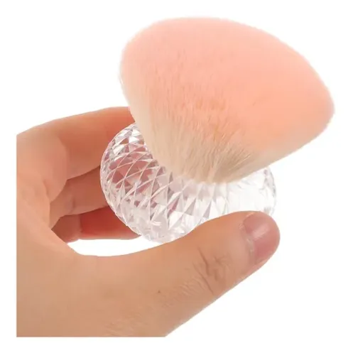 Kabuki Brush Πινέλο Ξεσκονίσματος Νυχιών με Λαμπάκια