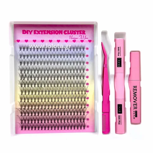 Kit Βλεφαρίδες Τουφάκια Μαύρες 10D/C MIX 0.10 - 16