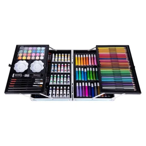 Σετ Ζωγραφικής σε Βαλιτσάκι 34.5x23.5cm 145τμχ Painting Art Set Girls Ροζ