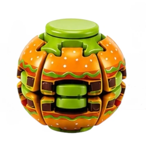 Press-and-Rotate Stress Relief Ball 3D Pinching Viral Fidget Hamburger
