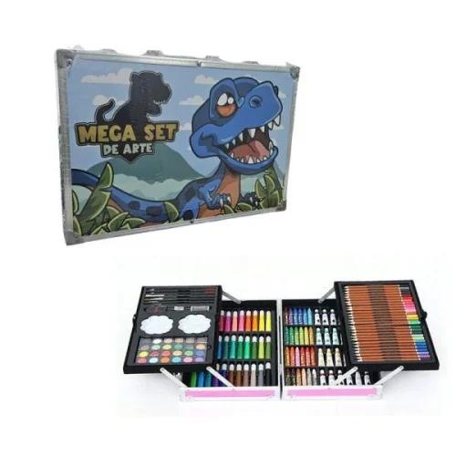 Σετ Ζωγραφικής σε Βαλιτσάκι 34.5x23.5cm 145τμχ Painting Art Set Dinosaurs