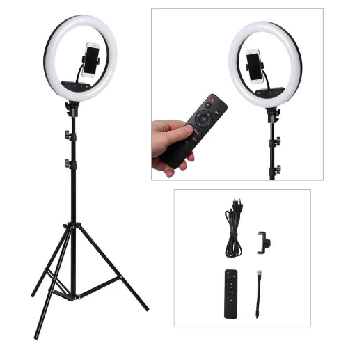 Ring Led Selfie 30w Με Τρίποδο Επαγγελματικού Φωτισμού 35cm YQ-360b με Τηλεκοντρόλ