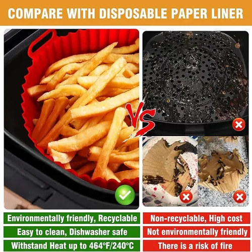 Φόρμα Σιλικόνης για Μαγείρεμα Air Fryer Silicone Pot Pad 13.5x5cm
