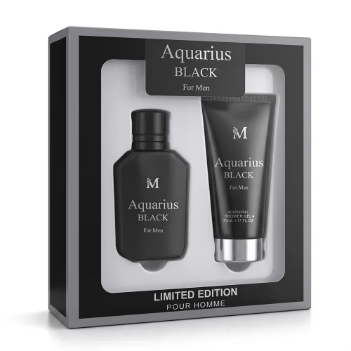 Gift Set Aquarius Black - Shower Gel Pour Homme Τύπου