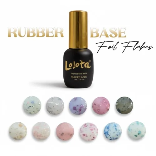 Rubber Base Foil Flakes 15ml Lolota