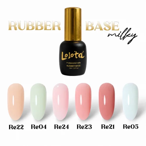 Rubber Base color milky 15ml Lolota