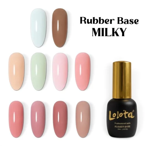 SUPER SALES Rubber Base color milky 15ml Lolota