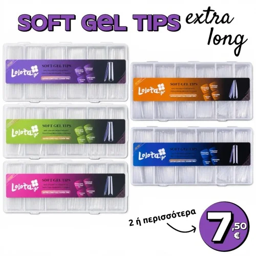 Gelly Soft Gel Tips Lolota Extra Long