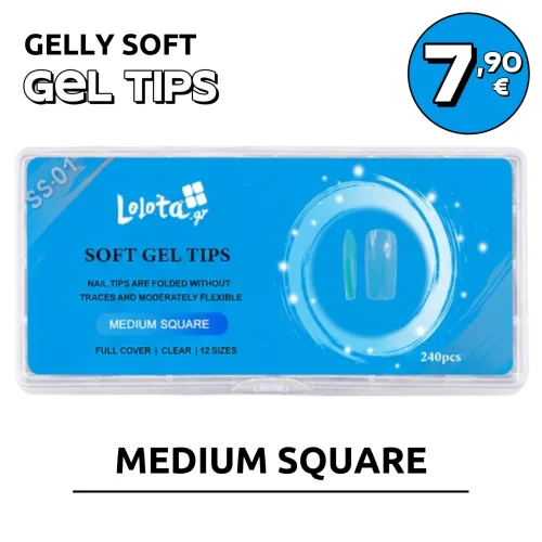 Lolota Soft Gel Tips Medium Square BS01