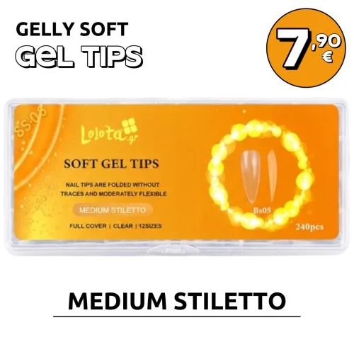 Lolota Soft Gel Tips Medium Stiletto BS05