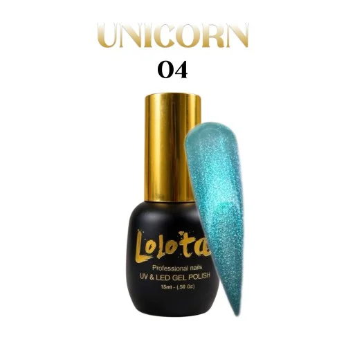 Unicorn Ημιμόνιμο Βερνίκι Πράσινο Lolota 15ml Νο4