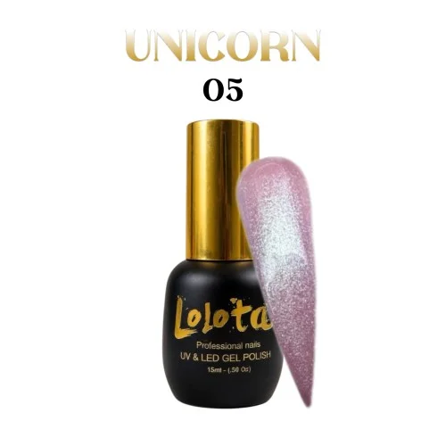 Unicorn Ημιμόνιμο Βερνίκι Ροζ απαλό Lolota 15ml Νο5