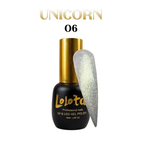 Unicorn Ημιμόνιμο Βερνίκι Σαμπανί Lolota 15ml Νο6