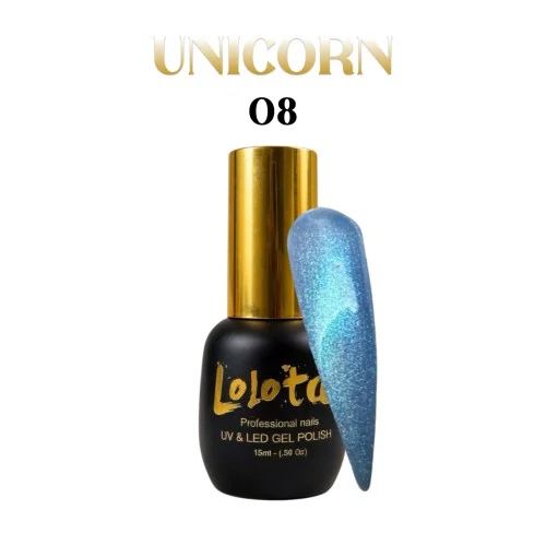 Unicorn Ημιμόνιμο Βερνίκι Γαλάζιο Lolota 15ml Νο8
