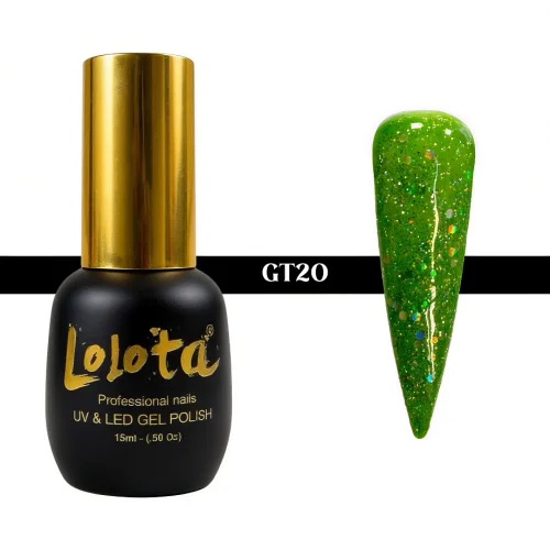 Ημιμόνιμο Glitter Επαγγελματικό Βερνίκι Lolota 15ml GT20