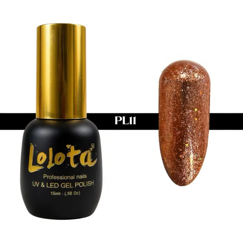 Ημιμόνιμο Glitter Επαγγελματικό Βερνίκι Lolota 15ml PL11