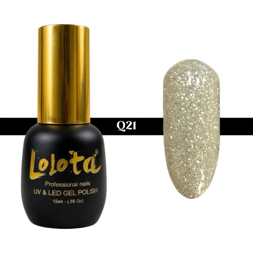 Ημιμόνιμο Glitter Επαγγελματικό Βερνίκι Lolota 15ml Q21