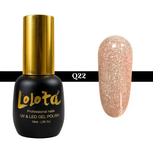 Ημιμόνιμο Glitter Επαγγελματικό Βερνίκι Lolota 15ml Q22
