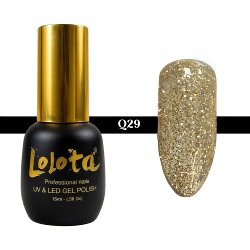 Ημιμόνιμο Glitter Επαγγελματικό Βερνίκι Lolota 15ml Q29