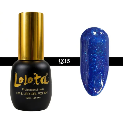 Ημιμόνιμο Glitter Επαγγελματικό Βερνίκι Lolota 15ml Q035